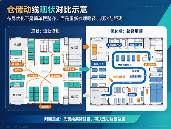精益物流仓储布局优化：从动线混乱到高效流转的落地路径